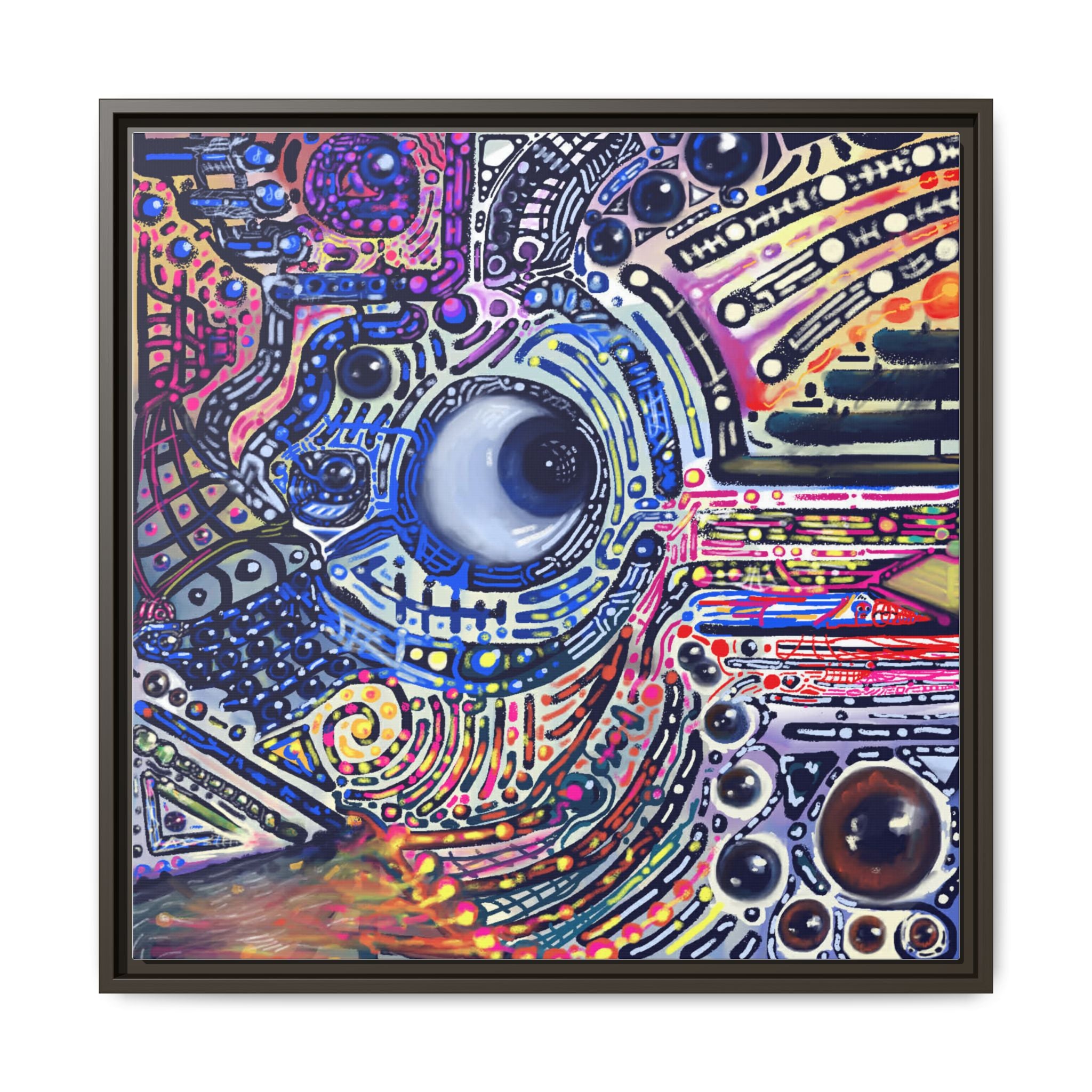 "Benson" - Created by Marszs333 - Framed Canvas