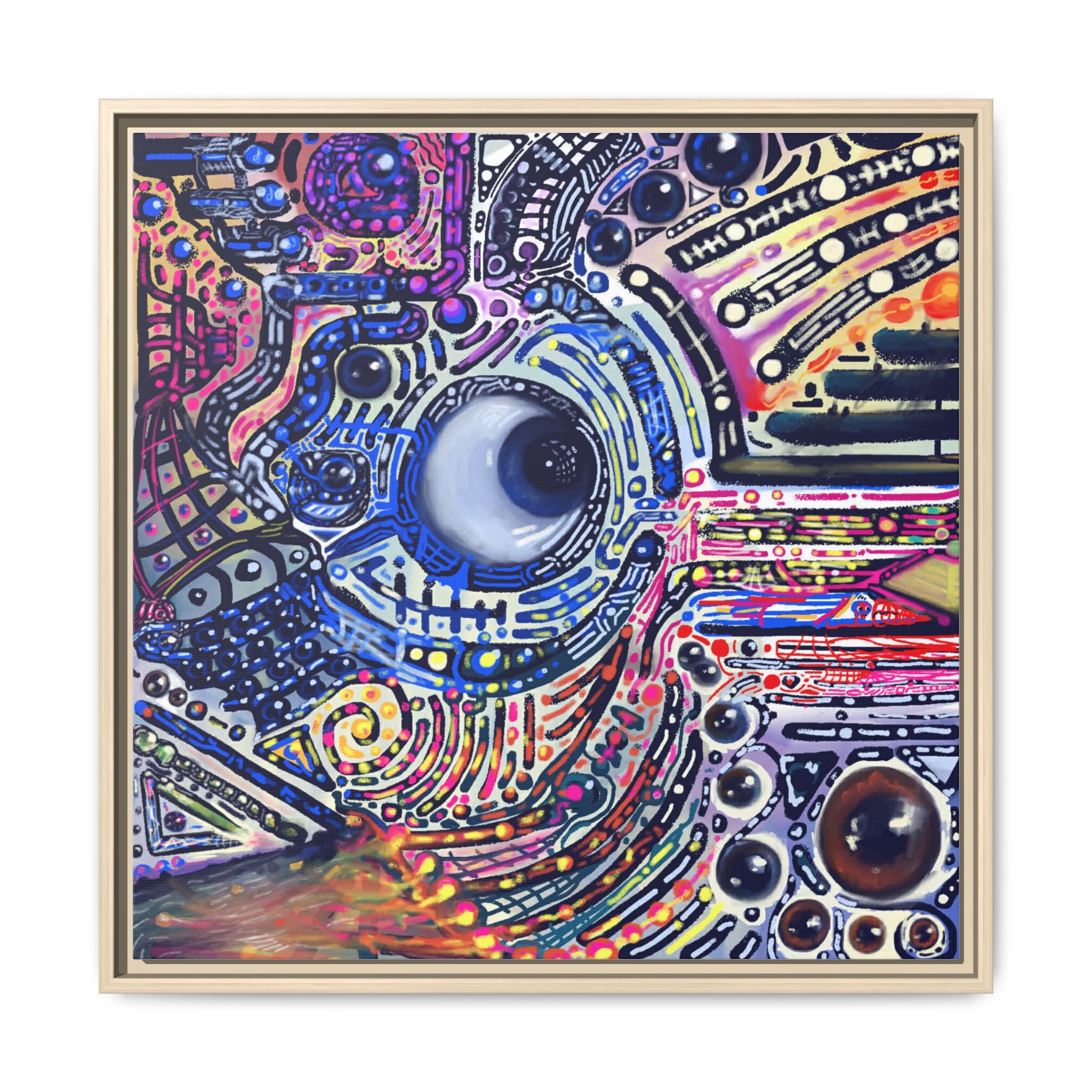 "Benson" - Created by Marszs333 - Framed Canvas