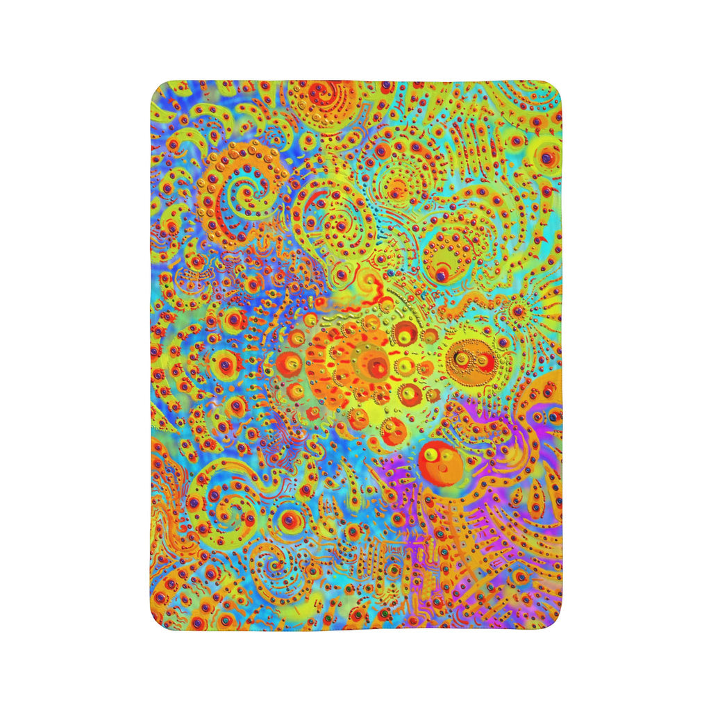 “Mesmerize” Fleece Sherpa Blanket - Created by Marszs333