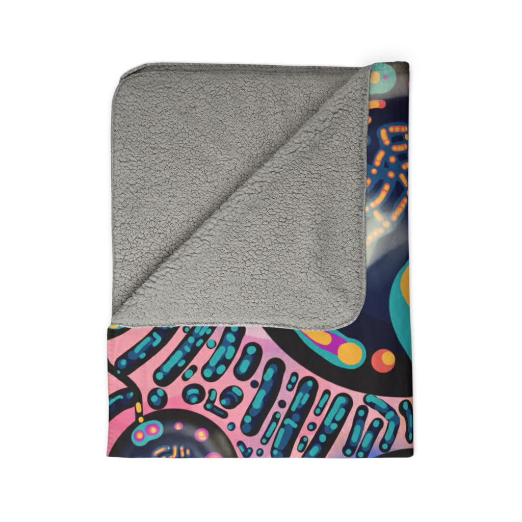 “Shiny” Fleece Sherpa Blanket - Created by Marszs333