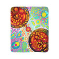 “Double Vision Collision” Fleece Sherpa Blanket - Created by Marszs333