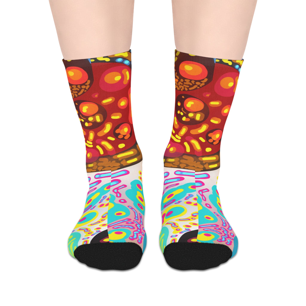 “Double Vision Collision” Crew Socks - Created by Marszs333