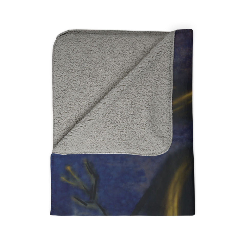 “Francis The Snowman” Fleece Sherpa Blanket - Created by Marszs333