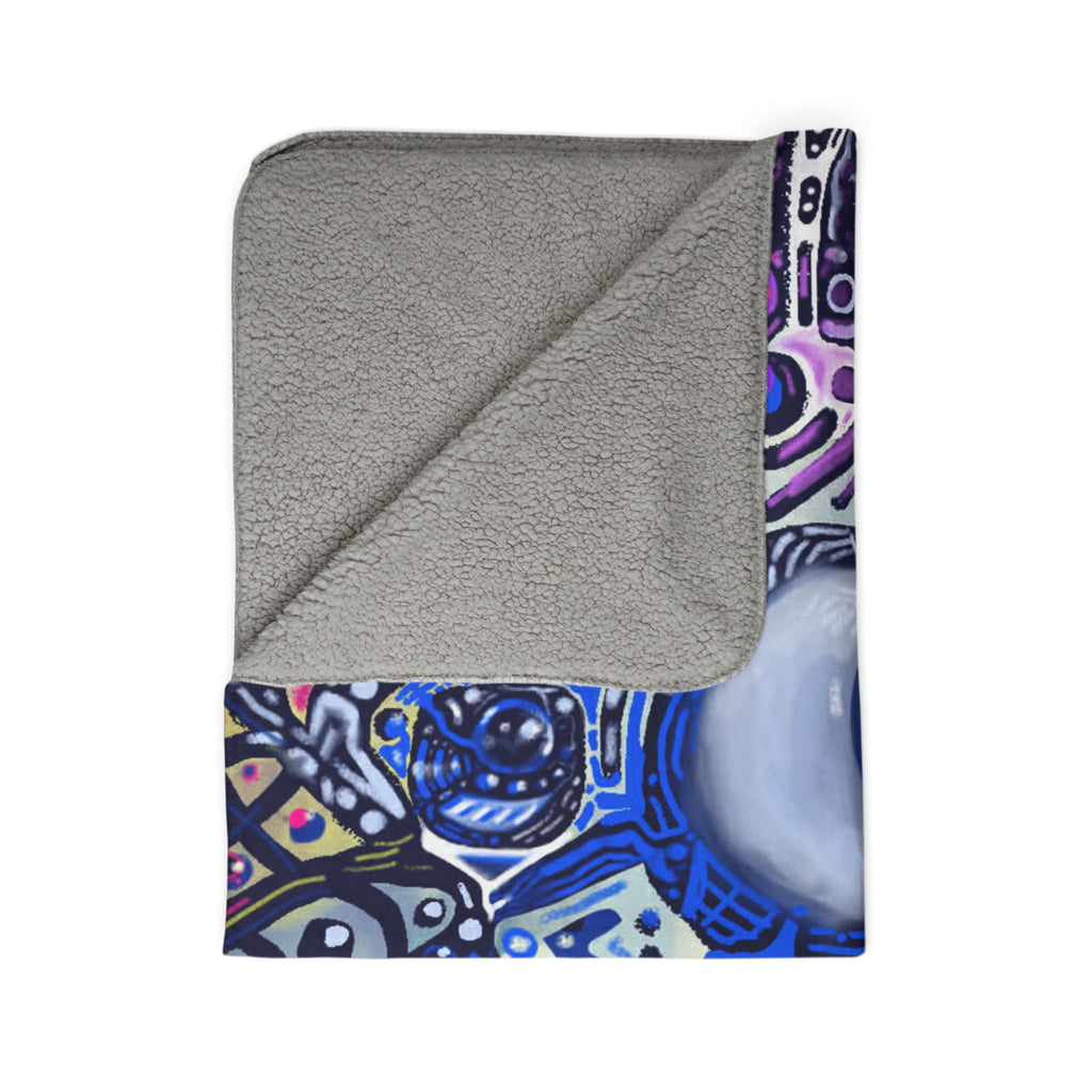 “Benson” Fleece Sherpa Blanket - Created by Marszs333