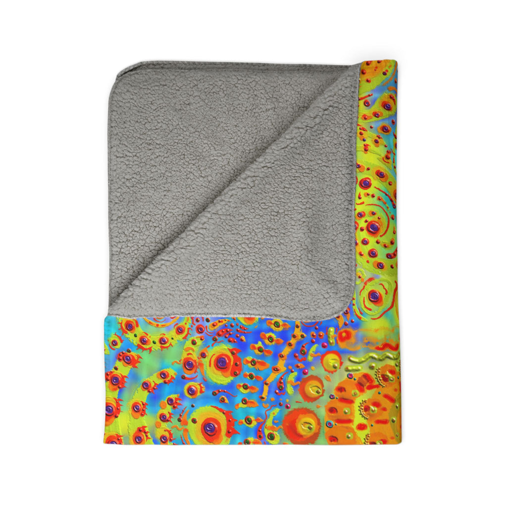 “Mesmerize” Fleece Sherpa Blanket - Created by Marszs333