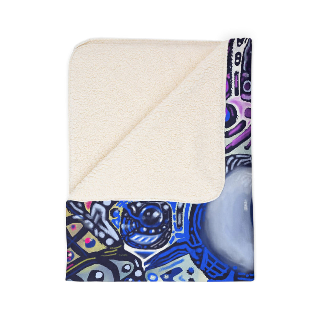 “Benson” Fleece Sherpa Blanket - Created by Marszs333