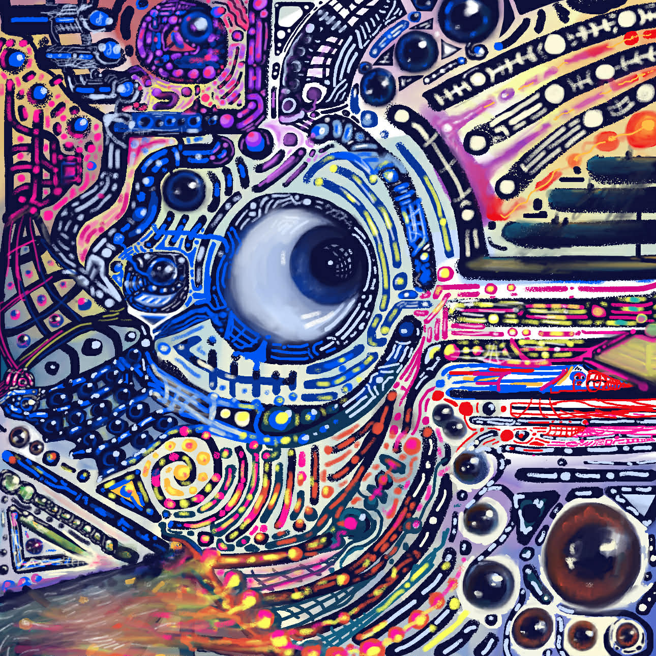 "Benson" - Created by Marszs333 - Framed Canvas